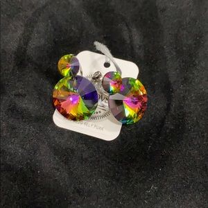 Earrings with Swarovski crystals